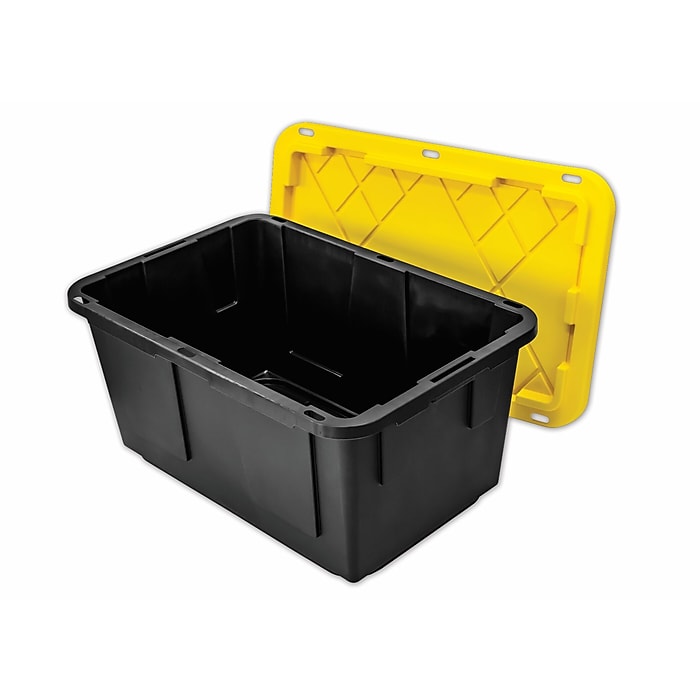 Storage Bin Yellow And Black 27 Greenmade 27 Gallon Storage Bin,