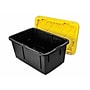 Greenmade 108 Quart Storage Bin with Snap Lid, Plastic, Black/Yellow (669871)~#|#~F443DFD4-8F91-4965-AC154C0F8FD9179F_sc7
