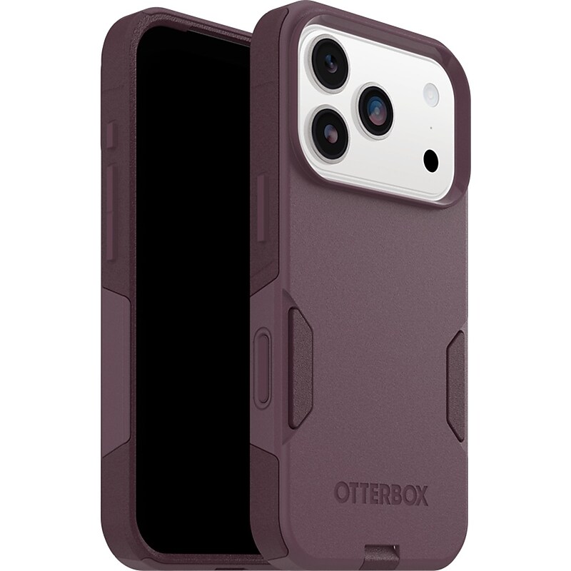 OtterBox Commuter Series MagSafe Phone Case for iPhone 17 Pro, Shock Absorbing, Purple Mystery (77-98328) image 1