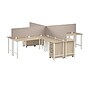 Bush Business Furniture Hustle 30"H x 72"W 4 Person L-Shaped Cubicle Workstation, Natural Elm (HUS017NESU)~#|#~F449B160-3874-47EE-901BD479ABB1C6B2_sc7