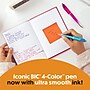 BIC 4-Color Smooth Retractable Ballpoint Pen, Assorted Ink, 2/Pack (MMSGP2-AST)~#|#~F44A845B-DA7E-40BA-9B4CA2F3F121B7D9_sc7