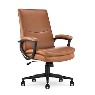 Serta Works Ergonomic Faux Leather Swivel Executive Chair with