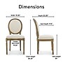 Finch Elmhurst Round Back Dining Chair, Cream, 2/Set (CHR10072A)~#|#~F44C2AC4-F130-426A-8E3B229B190F1A5B_sc7