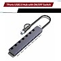 4XEM 7-Port USB-A 3.0 Hub with USB-A and USB-C Connection, Gray (4XHB3037)~#|#~F44E03ED-2630-44DE-A4EA8E31CBC93A18_sc7