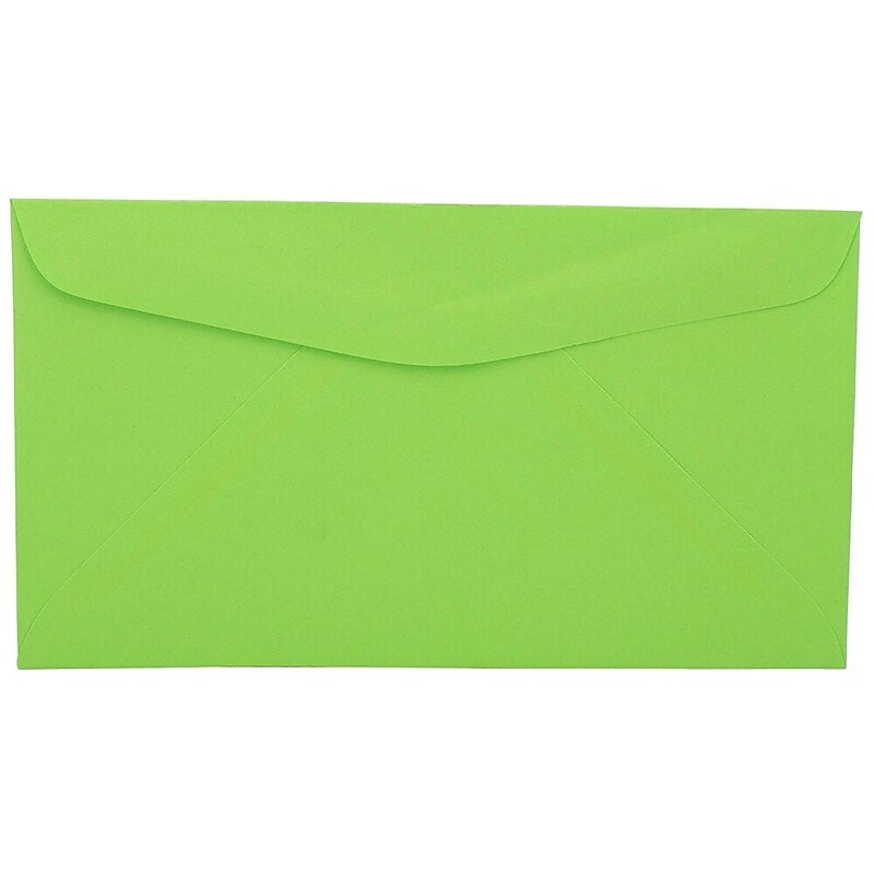 JAM Paper #6 3/4 Booklet Envelope 3 5/8" x 6 1/2", Light Green, 100/Pack (457611417d) image 1