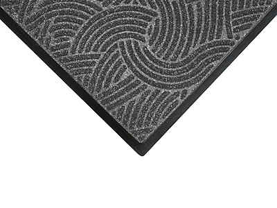 M + A Matting WaterHog Plus Commercial Wiper/Scraper Entrance Floor Mat, Cleated, 4′ x 6′, Gray Ash (1857346090) Sansujyuku sansujyuku.com