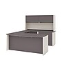 Bestar Connexion 72"W U-Shaped Executive Desk with File Cabinet and Hutch, Slate (93863-59)~#|#~F4541006-BFC2-4F55-9376008CD86CACC0_sc7