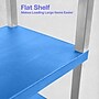Luxor TUFFY 3-Shelf Multi-Purpose Utility Cart, Blue/Nickel (UCPL1BU-N)~#|#~F45453BF-467D-45AB-95170E4288DA8869_sc7