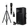 Gemini GSP Series Bluetooth True Wireless PA Speaker, Microphone System & Adjustable LED Speaker Stand, Black (KITGCIAUDIO02)~#|#~F454A91E-4640-4540-85B77BD9731FB1AE_sc7