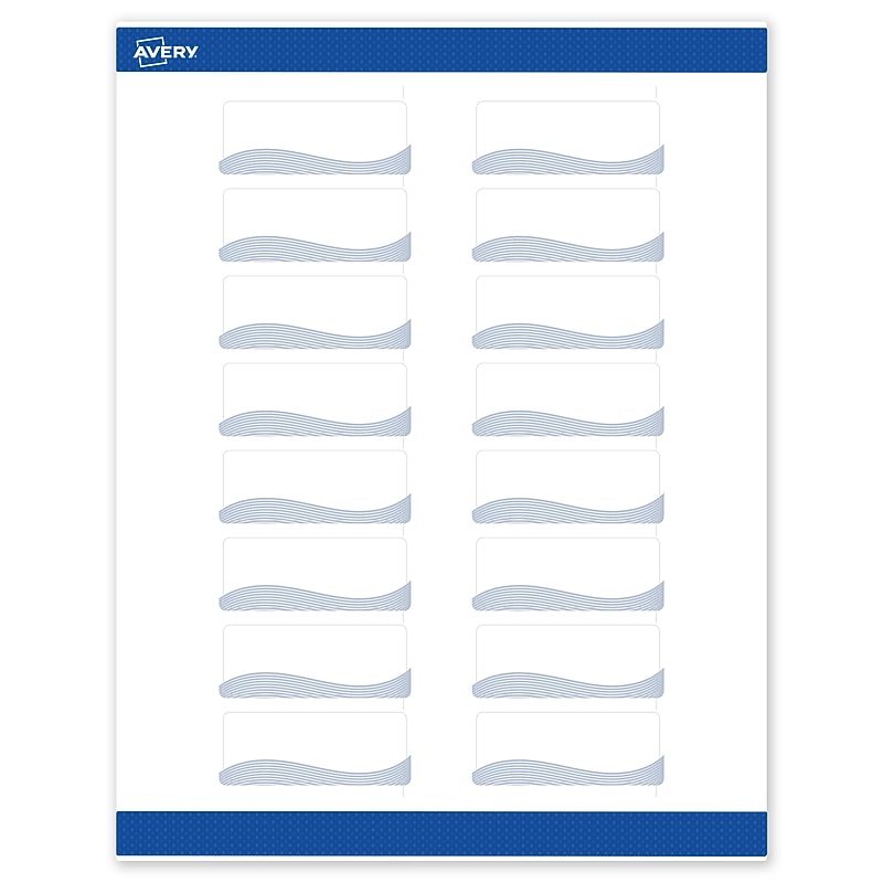 Avery Laser/Inkjet Rectangle Multipurpose Labels, 1" x 2-5/8", White, 160/Pack (S00ETX) image 1