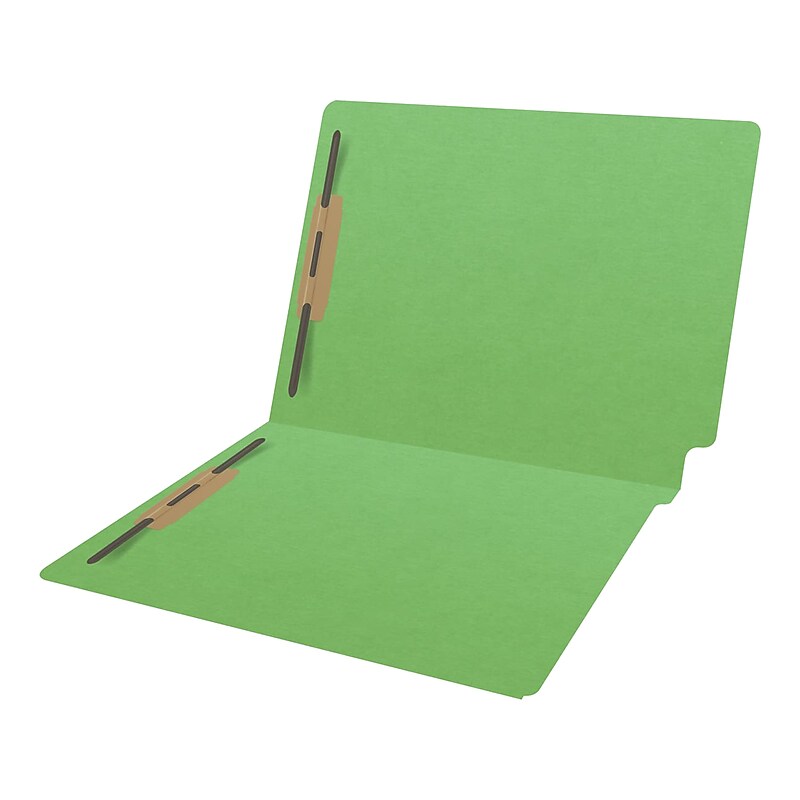 Medical Arts Press Heavy-Duty End Tab File Folder, Straight Cut, Letter-Size, Green, 40/Box (S-09459-GRN) image 1
