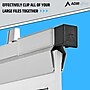 AdirOffice Hanging Clamp Document Holder, 18", Horizontal, Silver Aluminum, 12/Pack (ADI6016--2)~#|#~F4580828-4EEF-41F3-8739B322BEEB581A_sc7