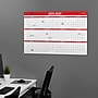 2024-2025 Staples 32" x 48" Academic Yearly Dry-Erase Wall Calendar, Red/White (ST54274-23)~#|#~F4586116-D383-4FB6-A37AE8957AF28661_sc7