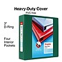 Staples Heavy Duty 3" 3-Ring View Binder, D-Ring, Green (ST56312-CC)~#|#~F45A0047-98A2-434C-A54E348876F072C1_sc7