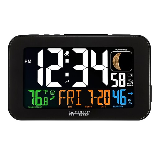 La Crosse Technology Atomic Alarm Clock (617-1485B) | Staples