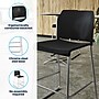 Flash Furniture Hercules Kenai Classic Plastic Stacking Full Back Bar Stools, Black, 3-Pieces (3RUT239AHBSBKCR)~#|#~F45BCD88-DF6C-44C1-BD97332489DD7216_sc7