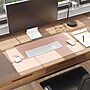 Smead Medium Vegan Leather Anti-Slip Desk Pad, 31.5" x 15.7", Light Pink (64834)~#|#~F45C21A3-D836-40AD-BDB9E5B9FB2E1150_sc7