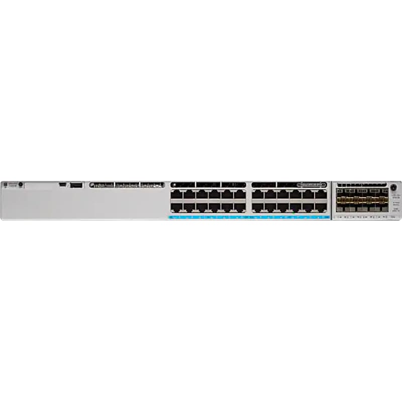 Cisco Catalyst 9300 24-Port Gigabit Ethernet Managed Switch, Gray (C9300L-24P-4X-E) image 1
