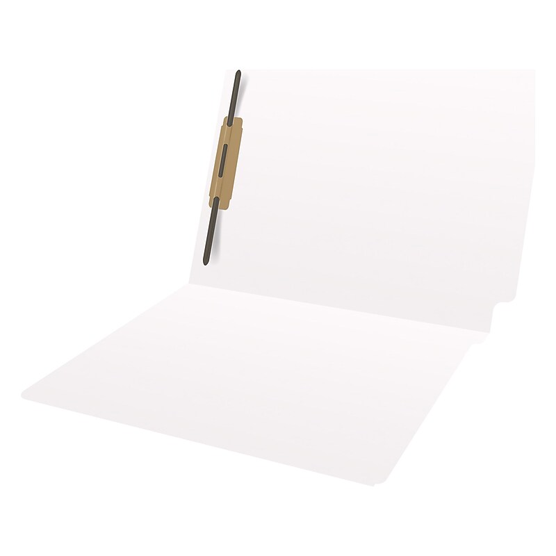 Medical Arts Press Heavy Duty End Tab File Folder, Straight-Cut, Letter Size, White, 40/Box (S-09461-WHT) image 1