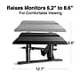 Staples TECH Adjustable Dual Monitor Stands, Up to 24" Monitor, Black (51230)~#|#~F45E341D-3737-4892-B0EAF48C900D5ED4_sc7