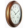 Infinity Instruments Craftsman Metal Indoor/Outdoor Clock & Thermometer, 18" Dia. (12144CP-1679)~#|#~F4603E0F-9463-4B30-9E7704FF1B82DAEA_sc7