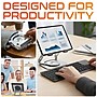 Delton N35 Wireless Keyboard and Mouse & Swivel Tablet Stand Bundle, USB-A, White (DTTKITN35WWSW60)~#|#~F4638022-4275-4CCE-A6FFEA371102266E_sc7