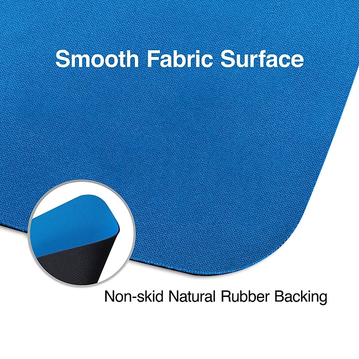 バット NineLeaf Staples TECH Non-Skid Mouse Pad, Blue (382954-CC) | Staples