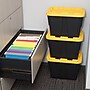 Greenmade Pro Grade 12 Gallon Storage Bin, Black/Yellow (838719)~#|#~F46C0808-8E20-4704-8664E3939464E34B_sc7