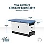 Viva Comfort Slimline Exam Table Base with Leg Rest, Step Stool, Drawers, Stirrups, 420 lbs Capacity, Blue (ADI996-FBSU-M2-BLU)~#|#~F4754BD8-C6AE-4EFD-AAEA59B270A66AA4_sc7