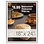 Excello Global Products 18" x 24" Plastic Poster Frames (PPFRM-1824-SLV)~#|#~F48377DF-5FB5-4A53-A85F60CC59366C8A_sc7