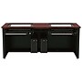 VersaDesk 72"W Downview Computer Desk, Cherry/Black (DV7224-BC)~#|#~F487A43A-688A-4B6F-88C61B7CF6152464_sc7