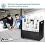 AdirOffice 21-Slot Mobile Roll File, 28.5"H x 30"W x 15.75"D, Black (625-BLK-KIT1)~#|#~F48C0CED-9FD4-4220-A87DEF7F51A2E69D_sc7