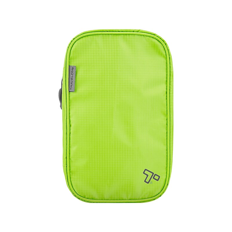 Travelon 5.5" Polyester Toiletry Bag, Water Resistant, Lime (42981-410) image 1