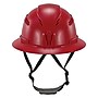 Ergodyne Skullerz 8964 PC-ABS Type II, Class C, 6-point Ratchet Suspension Full Brim Safety Helmet, Red (60564)~#|#~F4909DD9-4939-476B-915C137A82173D9B_sc7