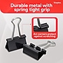 Staples Medium Binder Clips, 0.63" Capacity, Black, 144 Clips/Pack (ST32003/32003)~#|#~F492207A-A3E3-41BE-87659AA39899C26A_sc7