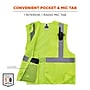 Ergodyne GloWear 8215BA Sleeveless Vest, ANSI Class R2, XS, Lime (21071)~#|#~F495D4D4-15E7-44A8-BDE82B0D828C1291_sc7
