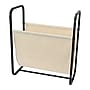 Household Essentials Canvas Magazine Rack, Tan/Black (6847-1)~#|#~F496E119-8964-4604-BD431A5B84A930DF_sc7