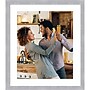 Amanti Art Brushed Nickel Narrow 16" x 20" Polystyrene Picture Frame, Gray (A42677345628)~#|#~F497F855-91B4-4DC5-899354F0471B24B3_sc7