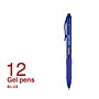 Staples Aura Retractable Gel Pens, Fine Point, Blue Ink, Dozen (50365)~#|#~F49ADB89-20CE-4DD0-9207C16EEABDED98_sc7