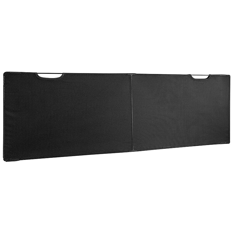 Mount-It! 15"H x 42"W Under Desk Privacy Panel with Mesh Storage Pockets, Black (MI-7250) image 1