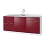 Viva Comfort 36.75'' H x 72" L Medical Cabinet with Center Sink, 6-Doors, 3-Drawers, Claret (902BASE72CSCL)~#|#~F4A53FB3-3DDE-45B7-882A3A5836A68BA0_sc7