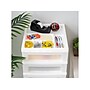 Iris 9-Drawer Storage Cart, White/Translucent White (585004)~#|#~F4A86C71-18A8-45F7-905BA66D3BC268F0_sc7