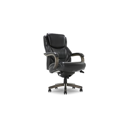 Big & Tall 400 Lbs Capacity Black Leather Executive Office Chair