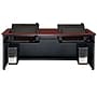 VersaDesk Enclosed Revolution 72"W Computer Desk, Cherry/Black (RSD7230-BC)~#|#~F4B350F9-AB0C-4736-B93FC80A1FAB002F_sc7
