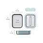 Bentgo MicroSteel Lunch Box, Aqua, 41 oz. (BGSTLCH-AQ)~#|#~F4BB8131-3E22-4762-B6F93245D094D367_sc7
