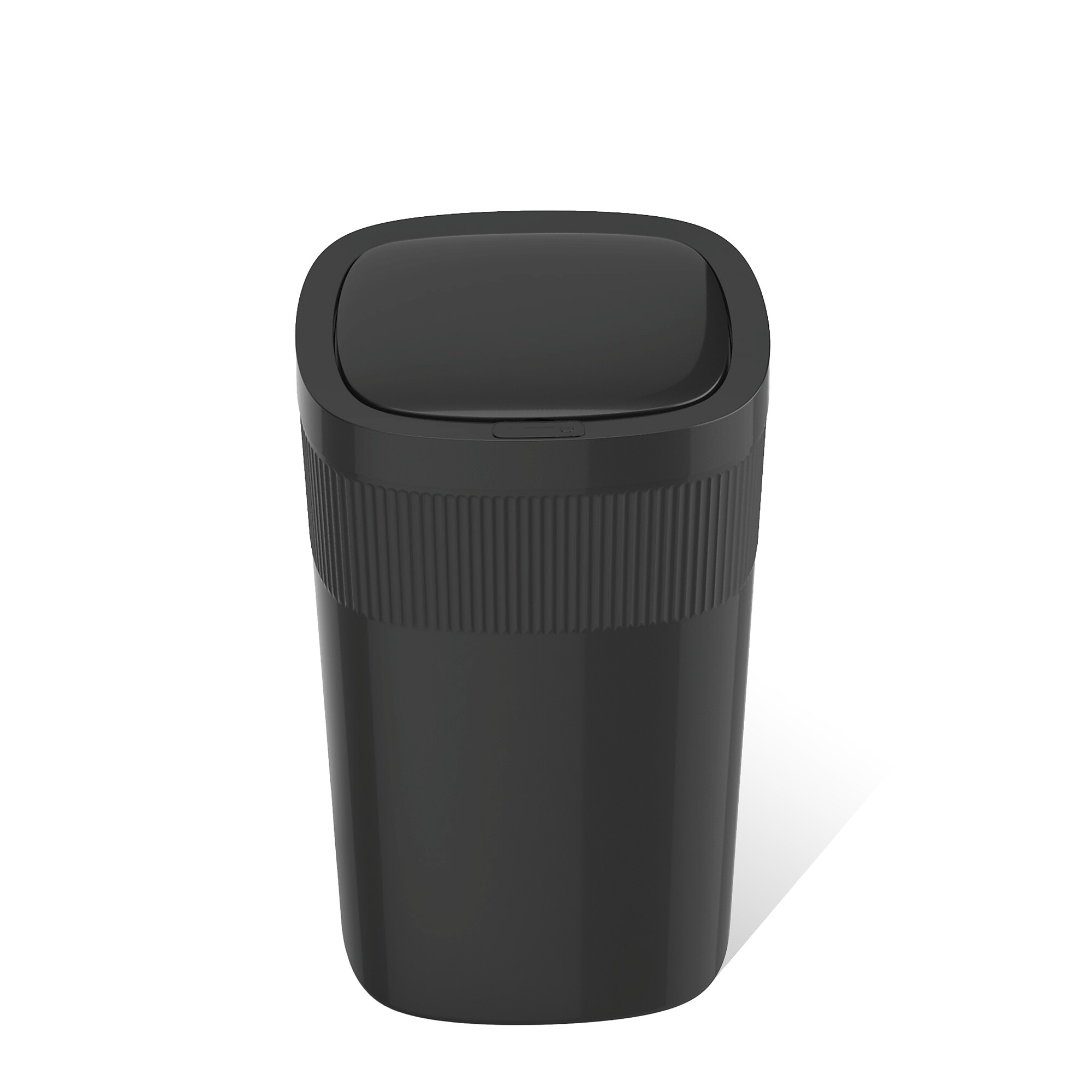 Nine Stars Stainless Steel Touch Tap & Motion Sensor Trash Can, 13.2 Gallon, Black (DZT-50-36BK) Simolary simolary.com
