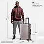 InUSA Vasty 30.31" Hardside Suitcase, 4-Wheeled Spinner, TSA Checkpoint Friendly, Grey (IUVAS00L-GRE)~#|#~F4BC04B8-F3A0-468E-82CF51991C955CE0_sc7