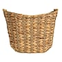 Household Essentials Water Hyacinth Seagrass Scoop Basket with Handles, Natural/Black (HE1240)~#|#~F4BE60B7-0E83-46B9-A83741F6DE647E11_sc7