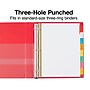 Staples Big Tab Write-On & Erase Dividers, 8-Tab, Assorted Colors, 4 Sets, Reusable Binder Dividers~#|#~F4C2AC03-9BF6-426F-87EA518B379B7AC5_sc7