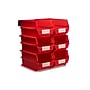 Triton Products LocBin Stackable Storage Bin, 7" x 8.25" x 14.75", Red, 6/Pack (3-240RWS)~#|#~F4C3673D-8168-413A-8C2A1D8530FE90D9_sc7